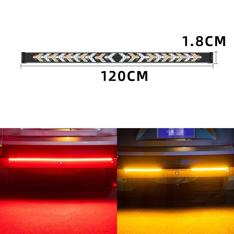 12V Car Brake Turn Light Signal Flexible RV SUV LED Strip Rear Tail  Reverse Flowing Dynamic Warning for Pickup Trunk Cargo Jeep
