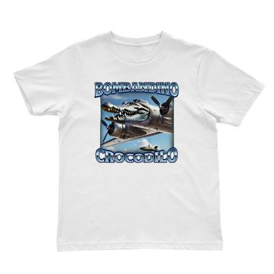 Bombardino Krokodil Funny Brain Rot T-Shirt, Bootleg Rap Tee, Meme-Shirt, Seltsam