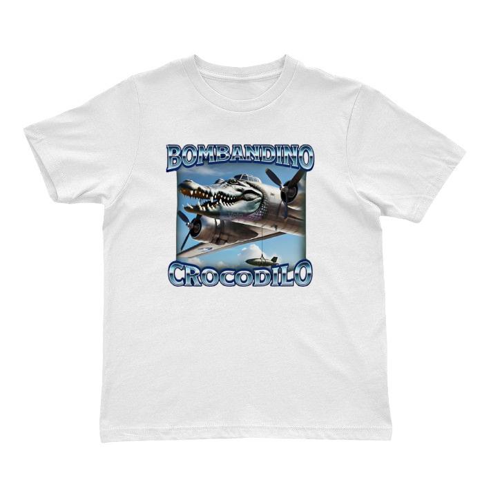 Футболка Bombardino Crocodilo Funny Brain Rot, Поддельная рэп-футболка, Футболка с мемом, Странная S