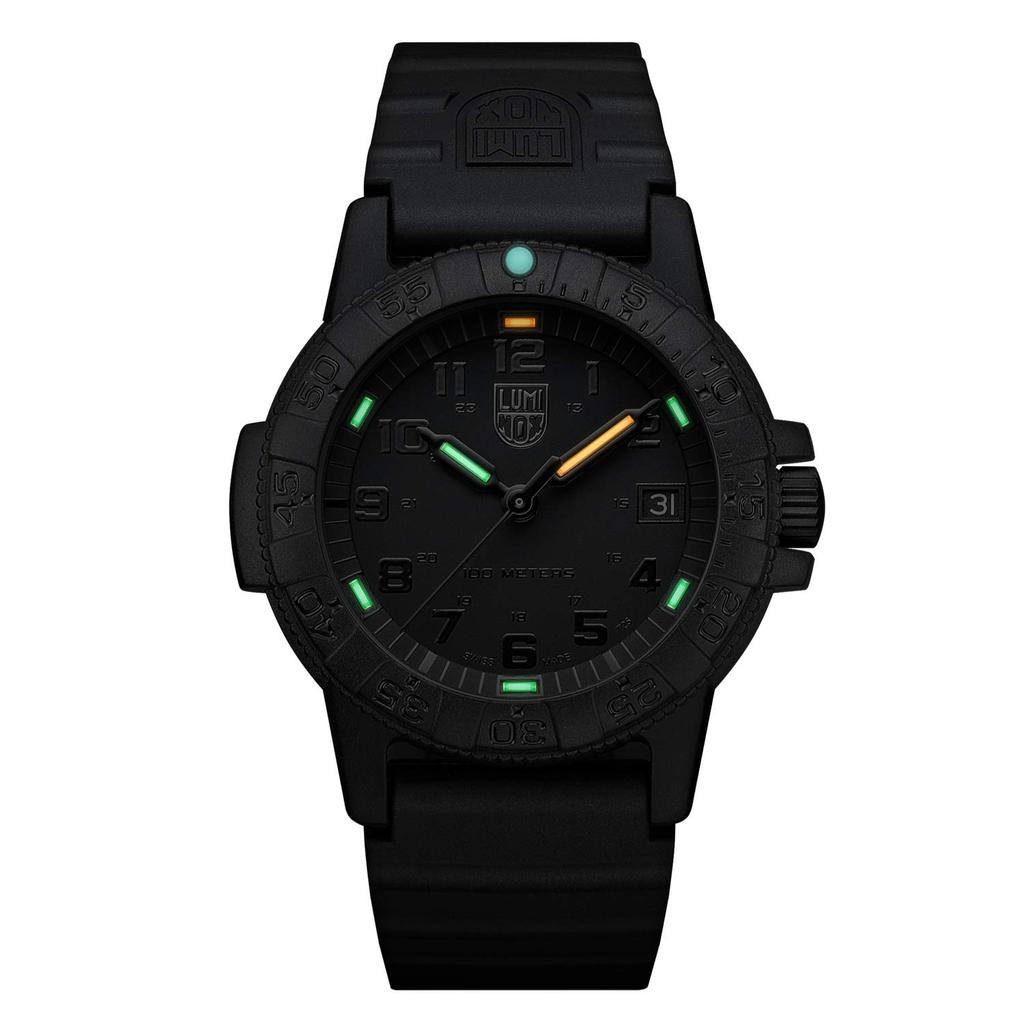Luminox Leatherback Sea Turtle Watch, 100m Water Resistant, Analog Quartz Movement, Black, 7020-6smd-39mm, Strap