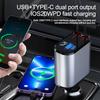 100W Διπλή Γρήγορη Φόρτιση USB Type C 4 ΣΕ 1 Ανασυρόμενος Φορτιστής Αυτοκινήτου για iPhone Samsung Υπερβολικά Γρήγορος Φορτιστής Προσαρμογέας Αναπτήρα