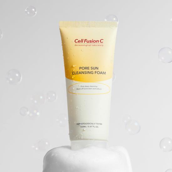 Cellfusion C Pore Sun Cleansing Foam 150ml, Korea cleansing