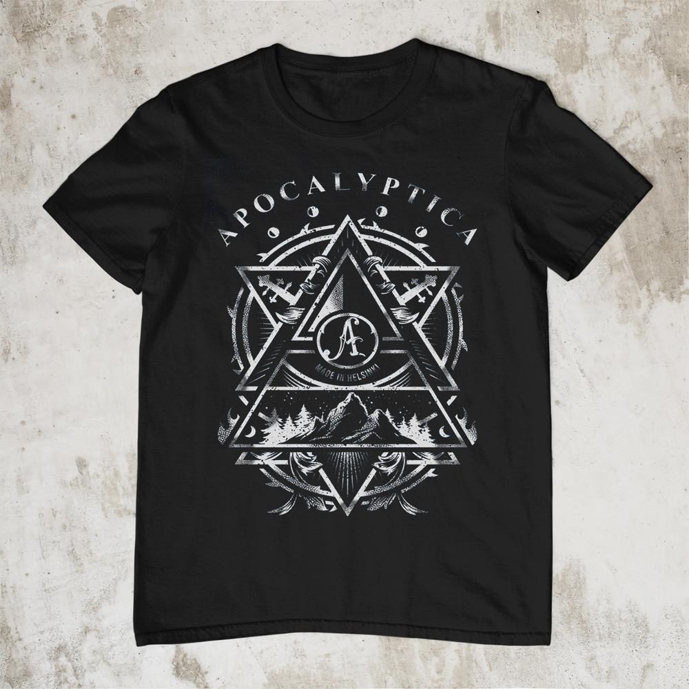 NEW Apocalyptica Short Sleeve Retro Classic Black All Size Shirt OM160 Unisex T-Shirt XXL