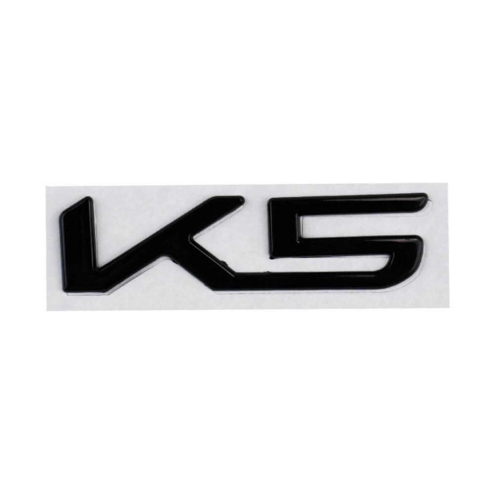 

New 3D Metal K3 K5 K8 logo Decals Sticker For K5 K3 K8 Sportage 4 Rio 3 Picanto Soul Car Fender Rear Trunk Emblem Badge K5 чорний