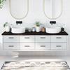 VidaXL Bathroom Countertop Dark Grey 200x50x4 Cm Treated Wood 3156269