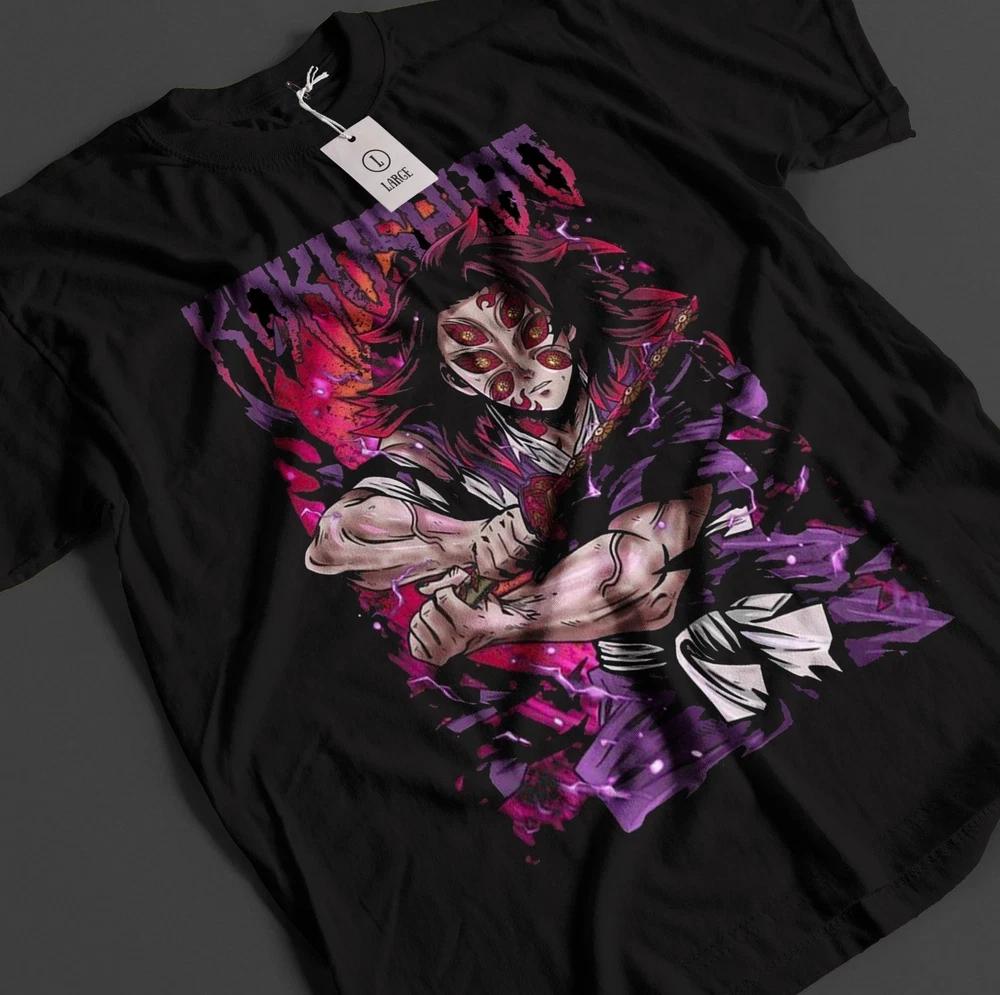 Demon Slayer Shirt Kokushibo Upper Moon 1 TShirt Tanjiro Kny Anime Muzan Tee1 S