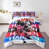 "James Harden NBA Career Highlights Bedding set - Bedding set (1 duvet cover, 2 pillowcases, duvet not included)."