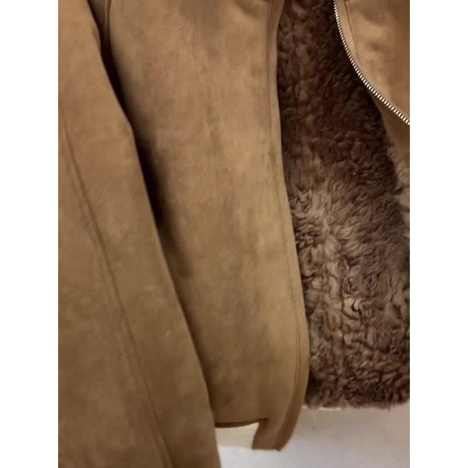 Korean Style Light Temperament Fleece-Lined Lamb Wool Coat for Women - Ins Fashion, Age-Reducing, Thickened for Fall/Winter