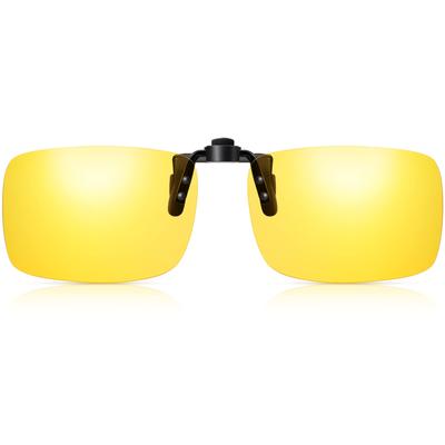 Night Sunglasses Clip Sunglasses Yellow Clip Sunglasses Night Driving Installation Apron Night Sunglasses Driving Bicycle Rainy Weather Cloudy