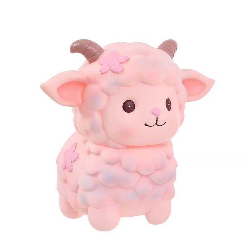 2027 Year of the Sheep Silicone Piggy Bank - Drop-proof Money Box for Kids' Gifts