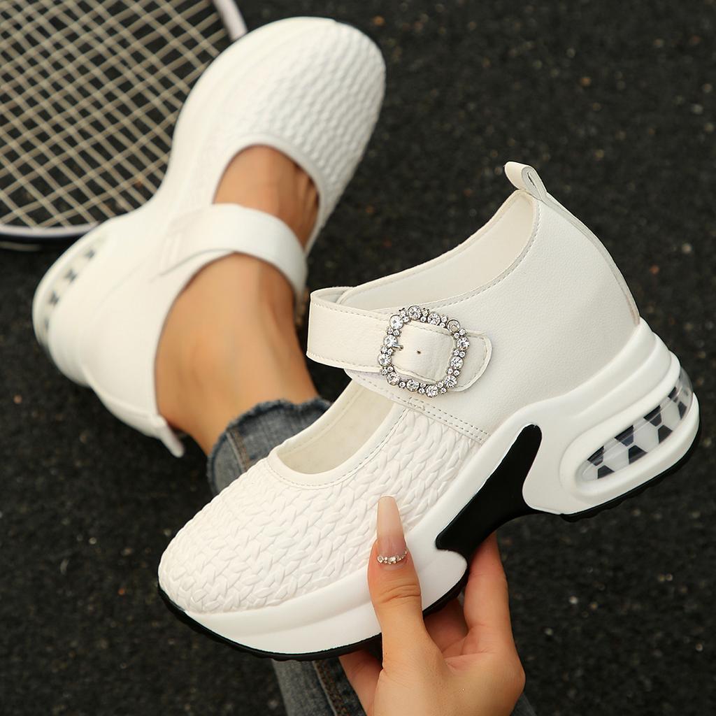 Fashion Women's Sneakers Breathable Casual Platform Shoes New Comfortable Womens Vulcanized Shoes Lightweight Wedges Slip on Zapatillas