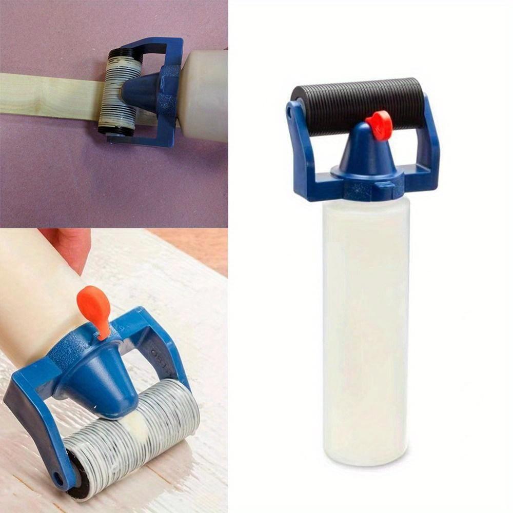 Easy-Clean 8oz PE Plastic Glue Roller Dispenser,Ideal for DIY Crafts & Wood Projects