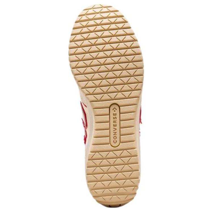 Converse Run Star Trainer Comfortable Low-top Training Shoes Unisex In Beige Red