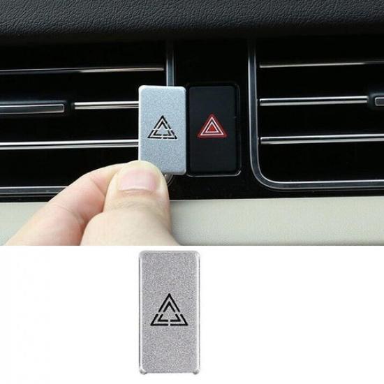 17-21 Trim Mergency Light Switch Control Silver Aluminum For Range Rover Velar