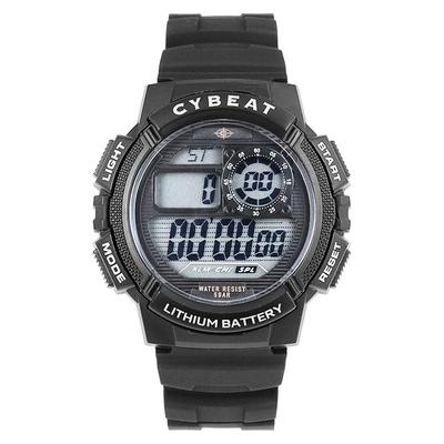 [Sun Flame] Cybeat CD2C0007 CD2C0007-BK Schwarze Uhr