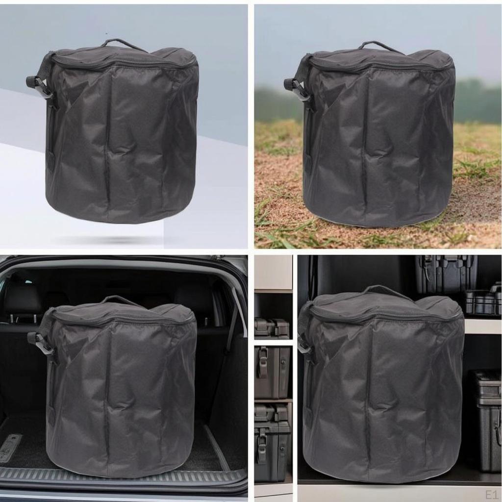 Cylindrical Bag Zippered with Top Handle Long-Lasting