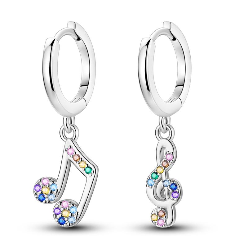 Original 925 Sterling Silver Hoops Earrings For Women Vintage Sun Moon Starlight Snake Bone Earrings Wedding Party Jewelry Gift