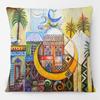 Middle East Arabic Muslim Islam Arabian Woman Portrait Poster Paintings Cushion Cover Decorative Pillows For Sofa