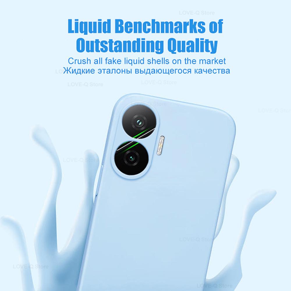 Custodia Poco F7 F 7 Pocof7 in Silicone Liquido Protezione Lente Fotocamera Custodia per Telefono Per Xiaomi Poco F7 Poco F 7 Pocof7 Cover Posteriore Morbida in TPU