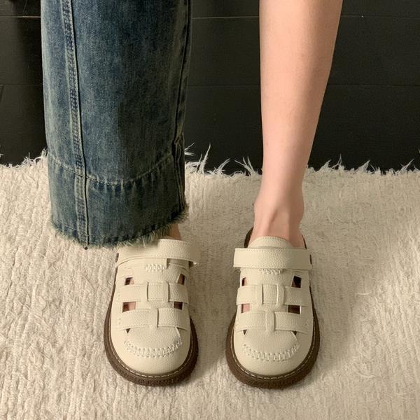 Fashion Shoes Womens Slippers Outdoor Slides Cover Toe Pantofle Platform 2025 Summer Rome House Slippers Platform Shoes Woman 2025 Cover