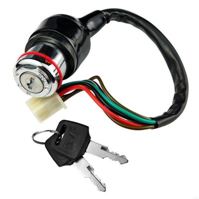 28GC Universal Motorcycle Ignition Switches Strong Metal Construction Electric Bike Ignition Switches Suitable for GN125