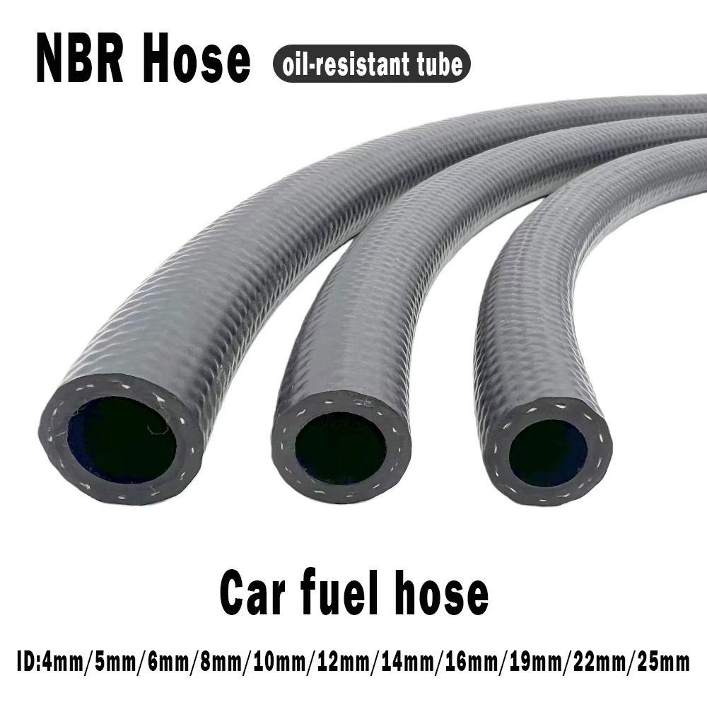 Multifunctional NBR Oil Resistant Hose ID 4 5 6 8 10 12 14mm Vacuum Hose Durable Car Fuel Hoses