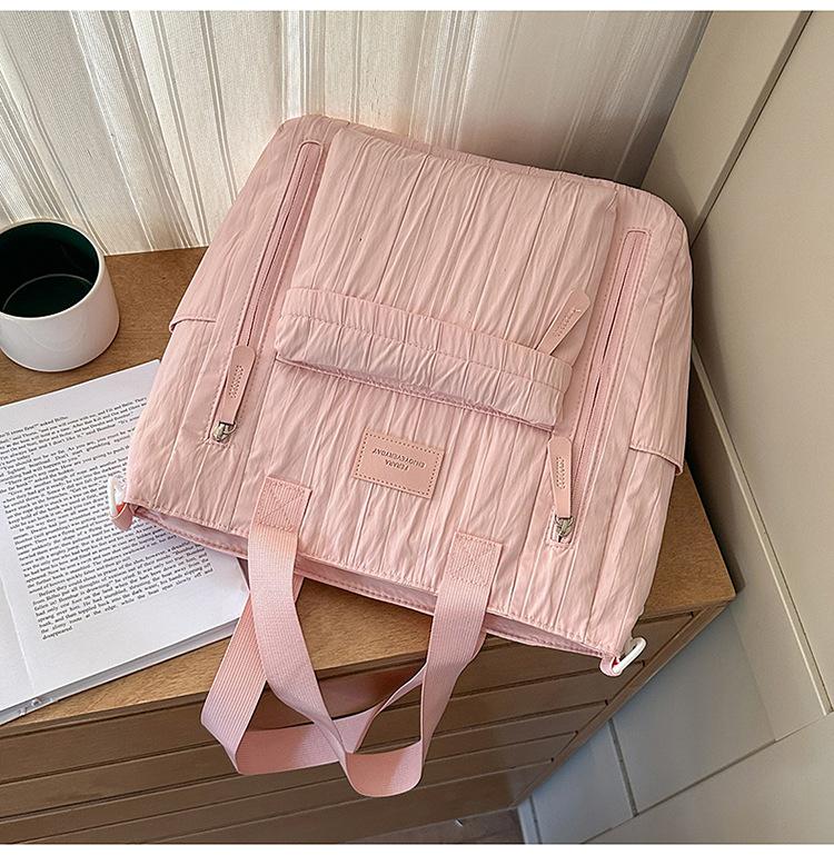 Schoolbag new high-value Japanese ins fresh and sweet macaron backpack junior high school students lightweight travel backpack