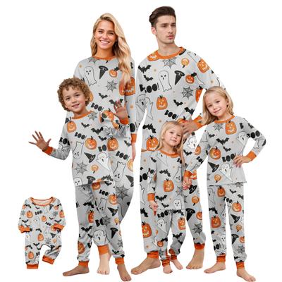 Print Cute Family Set Pajamas, Home Clothes, Family Set Long Sleeve Top Pants Set