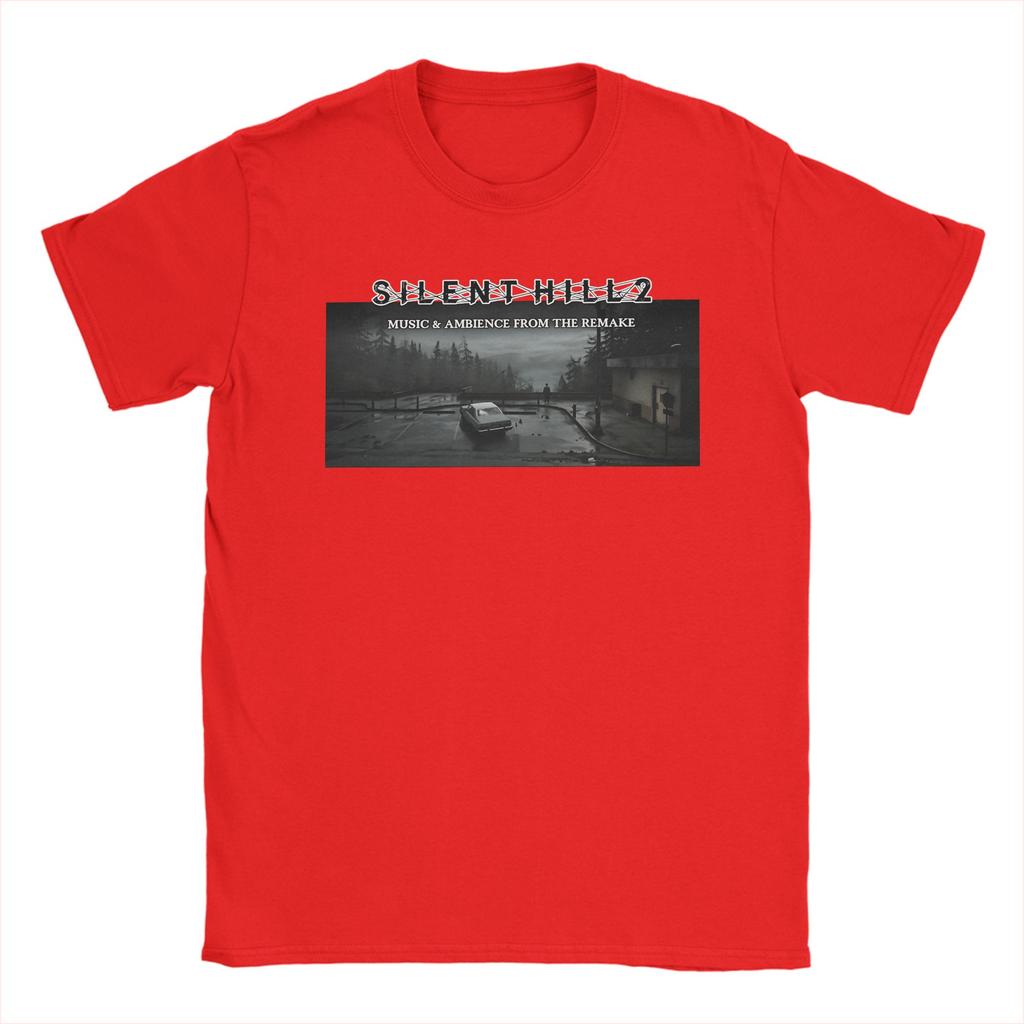 Unisex T-Shirt Vintage S Bootleg Stil Silent Hill II T-Shirts Harajuku Sommer T-Shirt Y2K Basic Design 100% Baumwolle Oberteile Übergröße