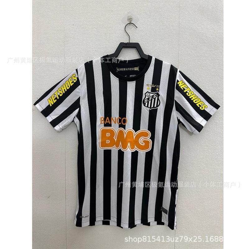 2012/13 Season Santos Jersey No. 11 Neymar Home White Short-sleeved Retro Commemorative Football Jersey