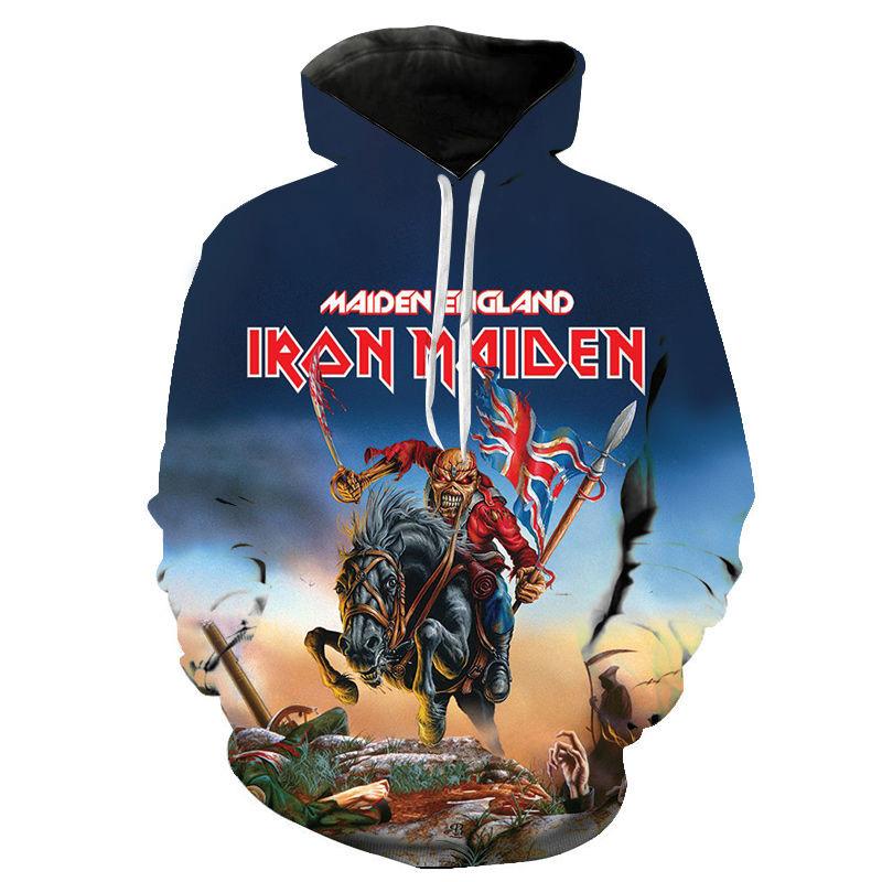 Neuer Klassischer Gothic Vintage Horror Totenkopf 3D Druck Hoodie Neue Mode Herren Sweatshirt Oberteile Hip-Hop Harajuku Herren Herbst Pullover