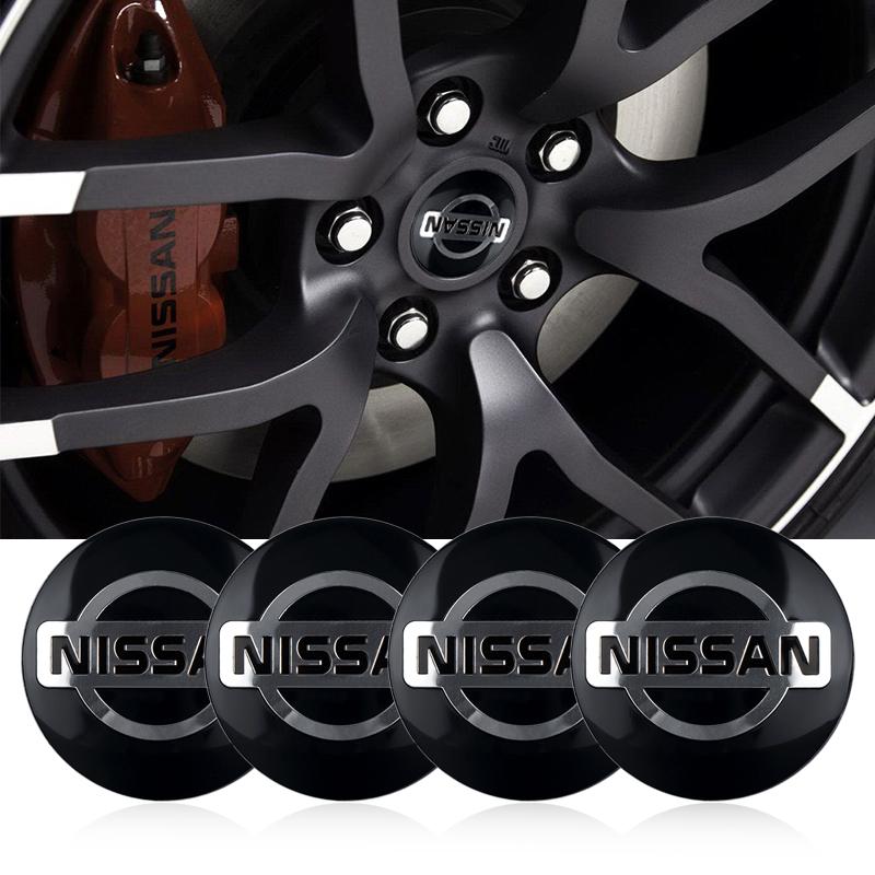 Car New Styling 56mm Wheel Center Hub Cap Sticker Badge Decoration Nissan Qashqai Note Juke Nismo Patrol Navara Mic GTR X-trail