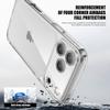 Premium High Clear Phone Cases for iPhone 17 Pro Max Shockproof Transparent Protective Cell Phone Bumper for iPhone Air 17 Pro