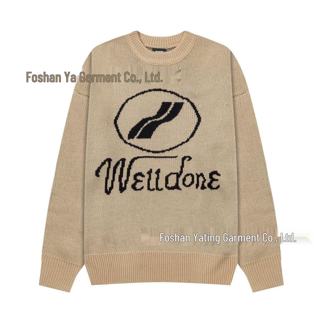 25th Anniversary Logo Embroidered Wool Knit Zip-Up Hoodie Sweater