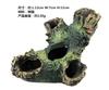 Aquarium Hollow Log Decor Multifunction Resin Fish Hiding Cave Non-toxic Aquarium Decoration for Fish Tank Aquarium Accessories