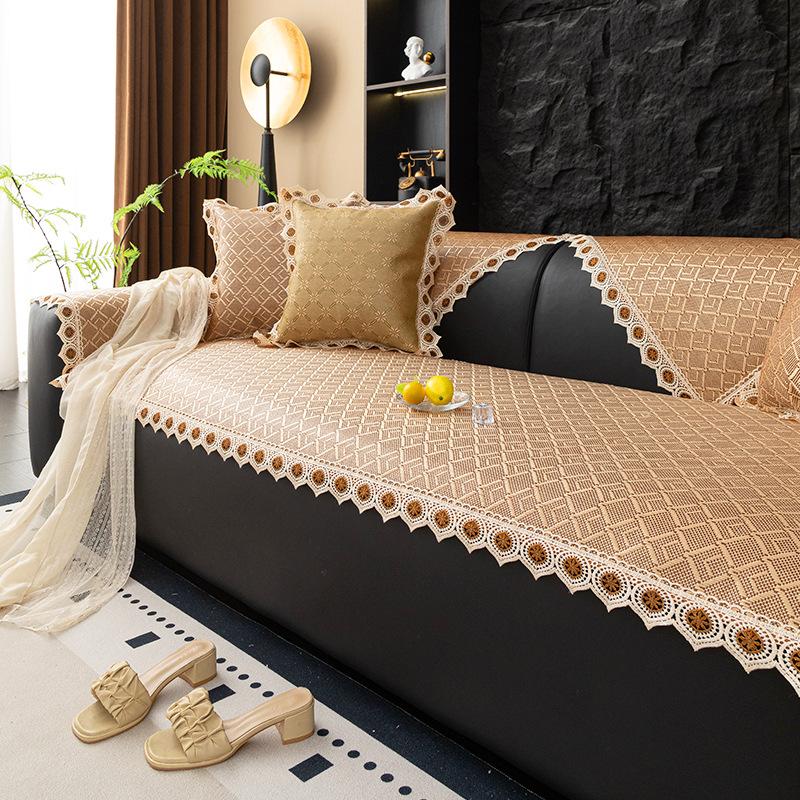 New Summer Rattan Mat Sofa Cushion Mat Non-Slip Seat Cushion Simple Modern Summer Cover Towel Cover Cloth