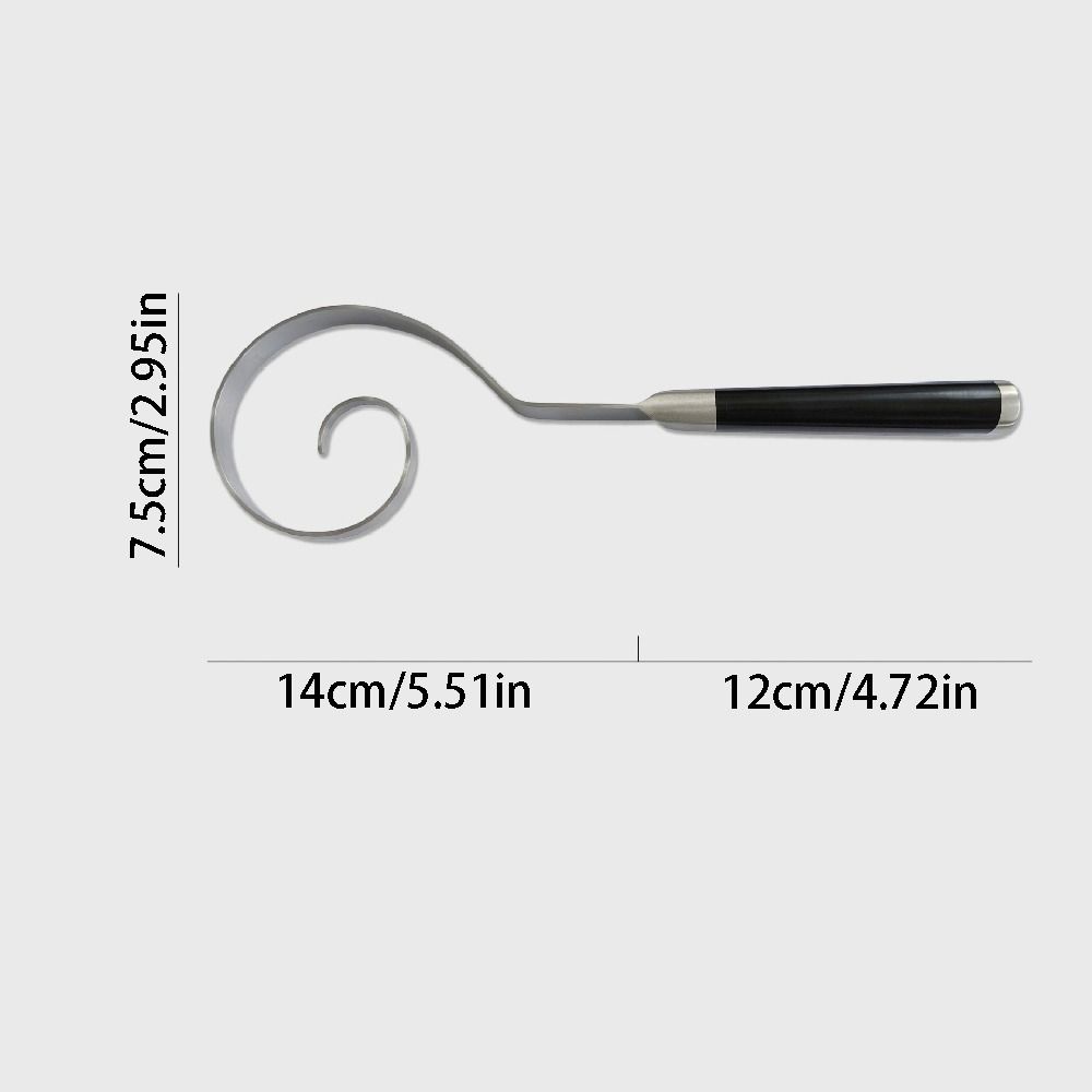 Rust-proof Stainless Steel Dough Whisk Handheld Dough Blending Tool Pastry Making