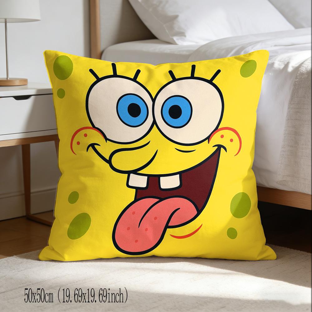 Kawaii Spongebobs Decorative Pillows For Sofa Body Pillow Cover Cushion Covers Cushions Home Decor Items Decoration Room Cases