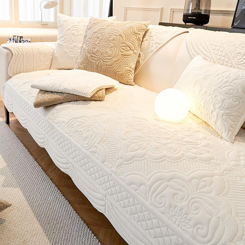 

Скандинавская высококачественная плюшевая подушка для дивана, пыленепроницаемый нескользящий чехол-полотенце для дивана, универсальная подушка для дивана на четыре сезона 70*70cm