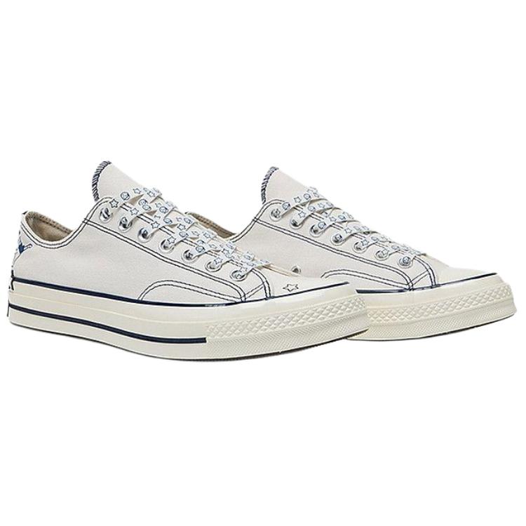Converse Chuck Taylor Versatile Comfortable Low Top Canvas Shoes Unisex Sneakers White Blue A15788C