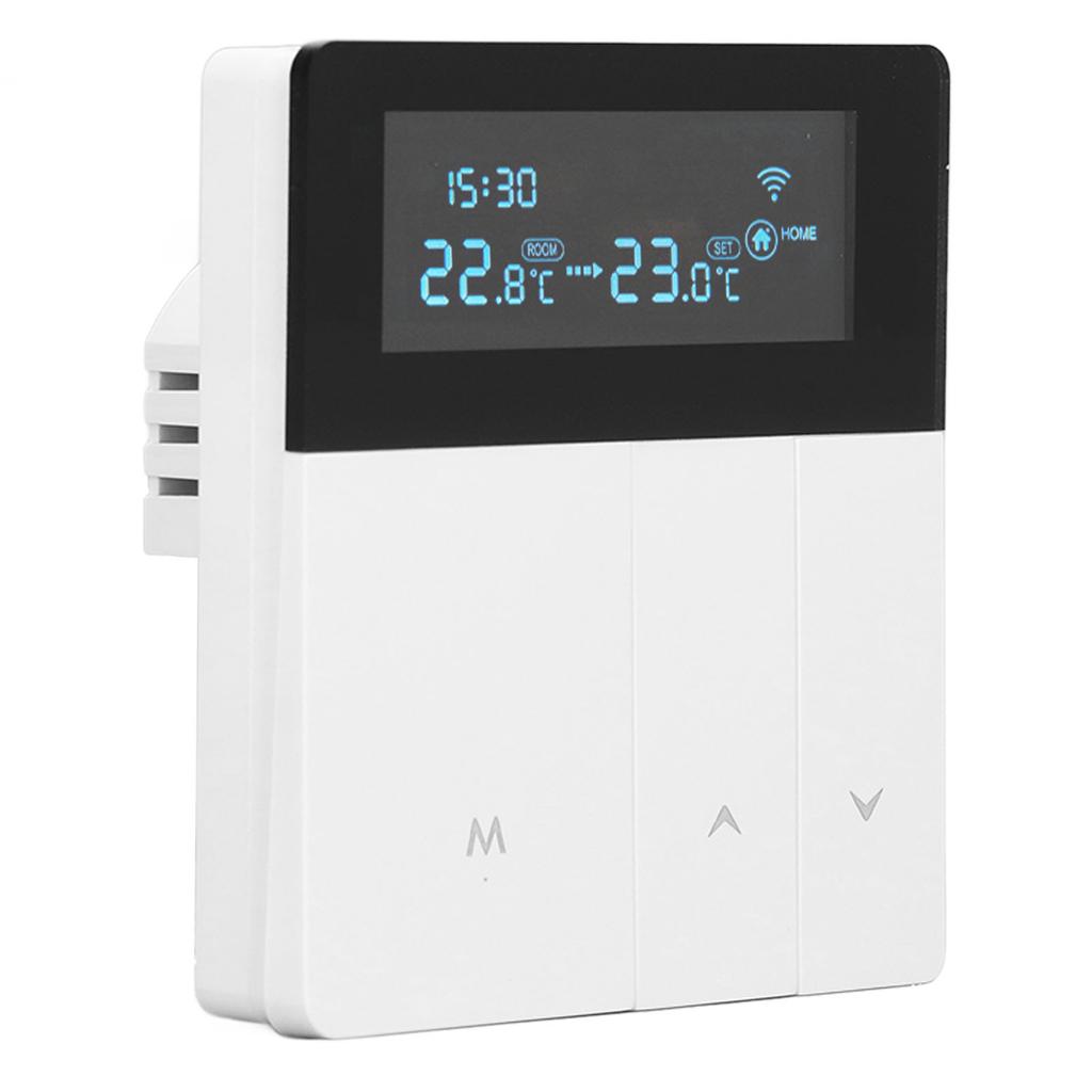 16A Smart Color Thermostat Programmable Smart Electric Heating Thermostat for Shopping Malls Hotels AC 90V‑240V