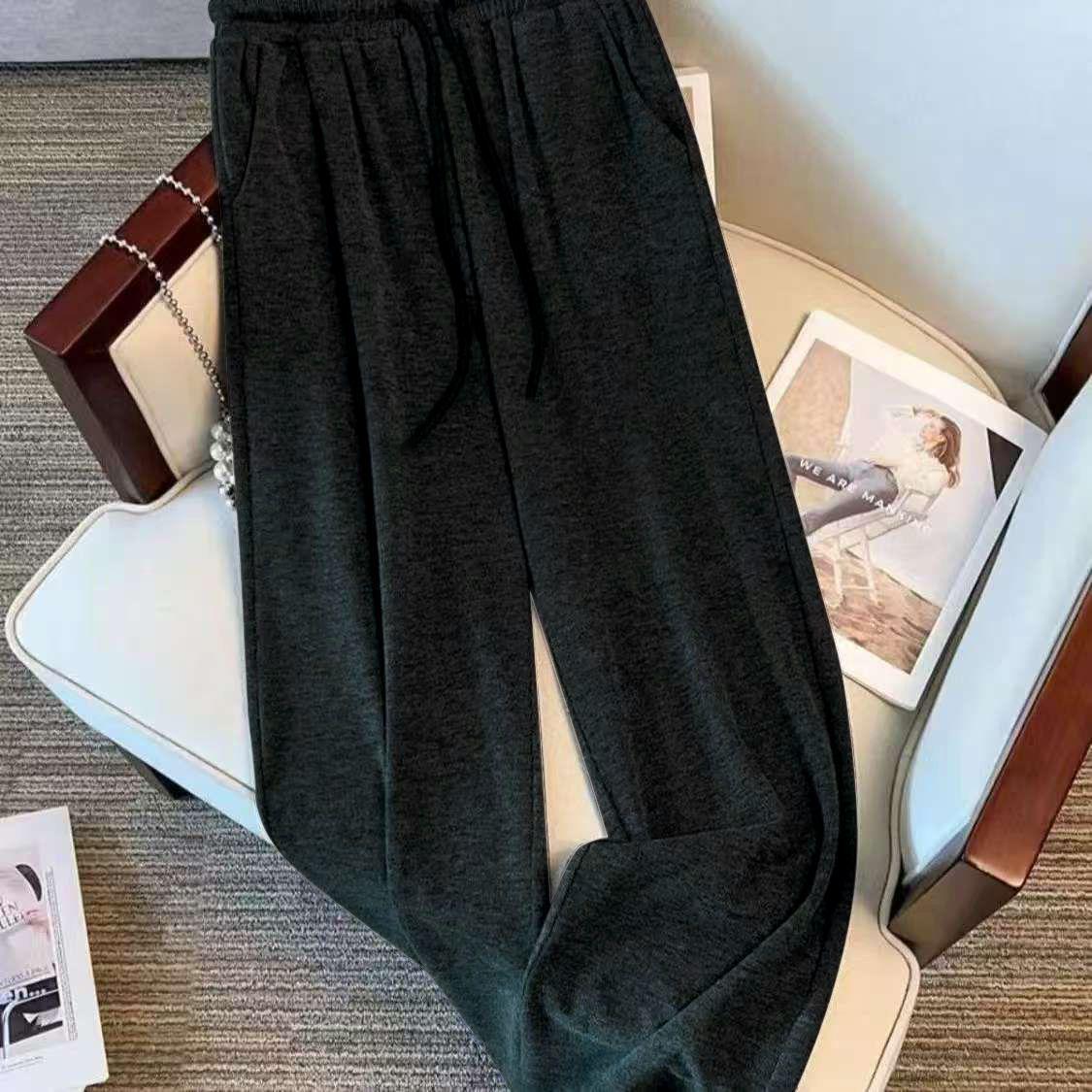 

Women s Stylish Colorblock Hoodie & Wide-Leg Pants Set - 2026 Spring/Autumn Casual Sportswear S, 70-95 jin