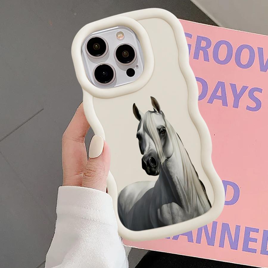 Cool Horse Tiger Soft Phone Cover Case for iPhone 14 15 Plus 8 XR 12 13 16 Pro Max 17 Air 11