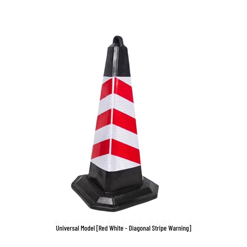 Yumao Square Red & White Safety Cone