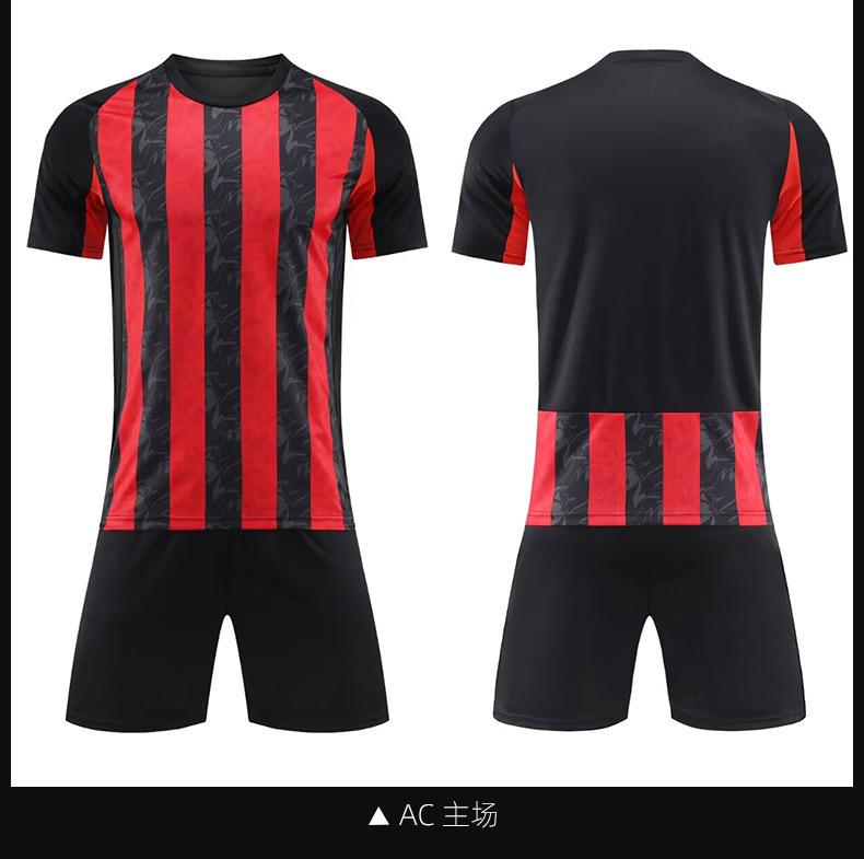 2526 New Club Football Suit Match Children'S Adult Training Suit Short Sleeve Sports Jersey Men'S