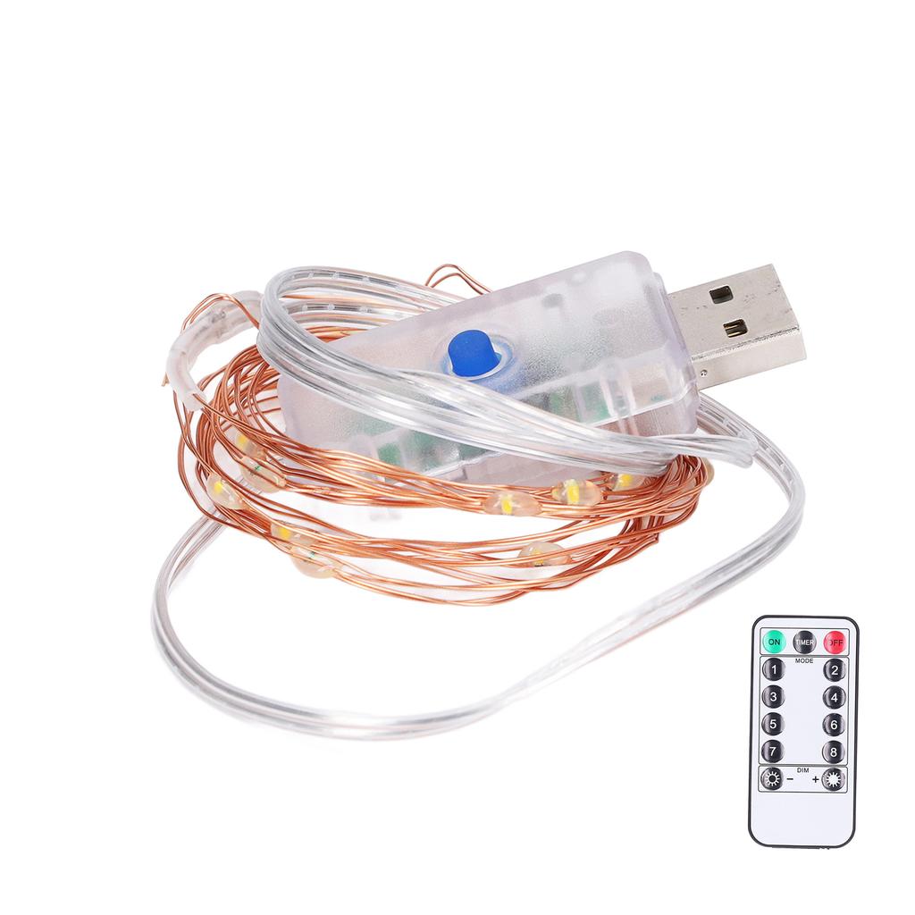 LED Lichterketten 8 Modi Hängende Sternenlichter mit Fernbedienung für Weihnachten Innen Außen