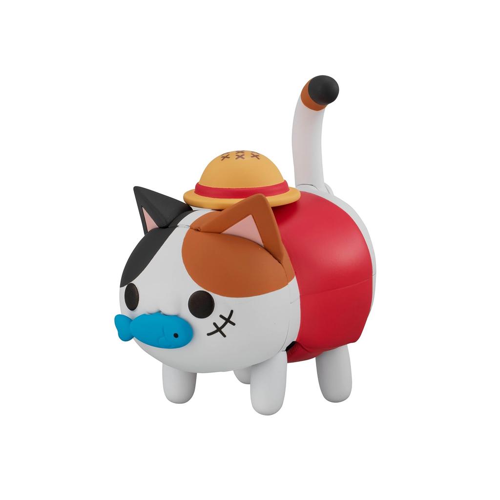 MEGA CAT PROJECT One Piece Tokotokonyan Piece Monkey Luffy Approximately 90mm PVC Painted Finished Figure Nyan! D.