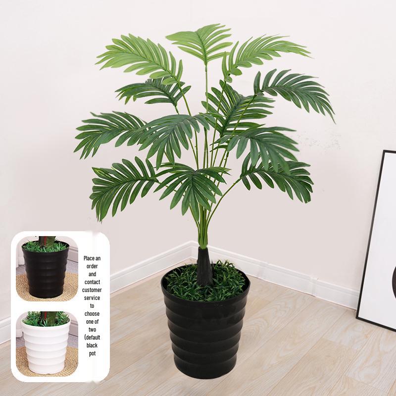 Große künstliche Fischschwanzpalme als Zimmerpflanze | Indoor-Kunstgrün für die Wohnzimmerdekoration