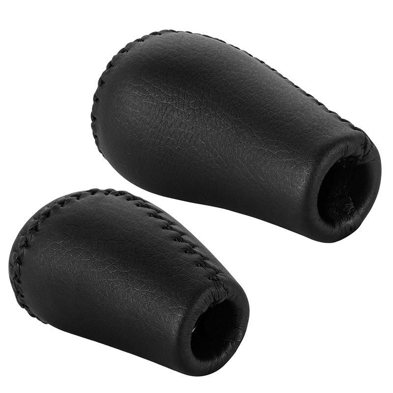 Manual Leather-Wrapped Gear Shift Knob/Transfer Case Knob for Toyota Prado LC120 Land Cruiser 2003-2009 Interior Accessories