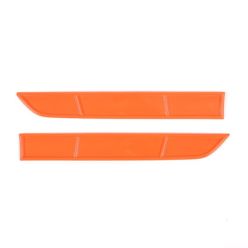 ABS Red Front Lower Grille Moulding Cover Racing Grill Middle Mesh Trim Strip Frame For Honda Pilot 2015- Car Accessories